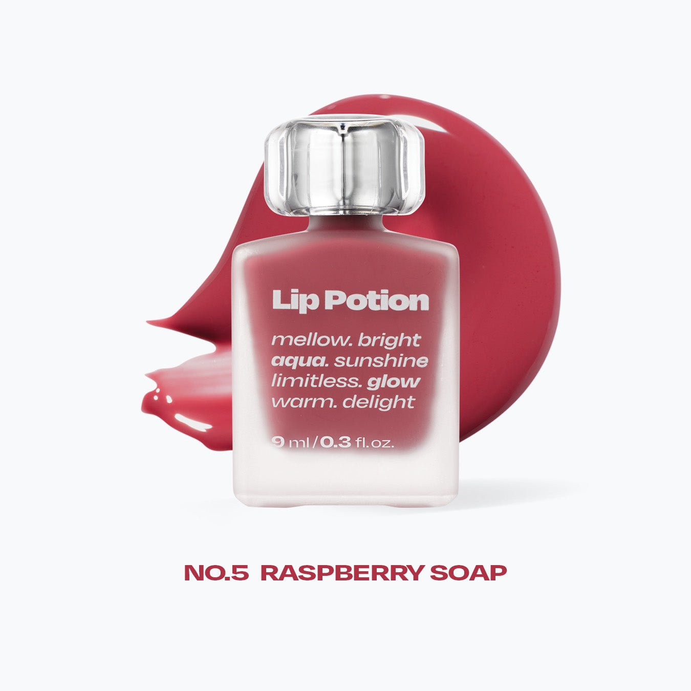 ALTERNATIVE STEREO Lip Potion Aqua Glow 9ml - No.5 Raspberry Soap