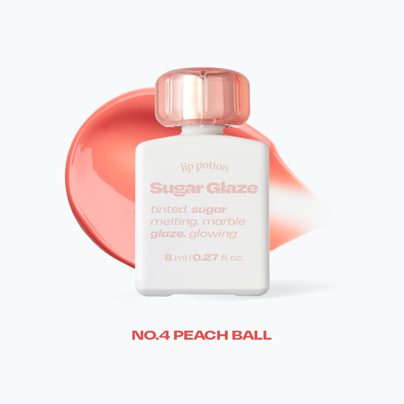 ALTERNATIVE STEREO Lip Potion Sugar Glaze 9ml - No.4 Peach Ball