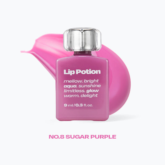 ALTERNATIVE STEREO Lip Potion Aqua Glow 9ml - No.8 Sugar Purple