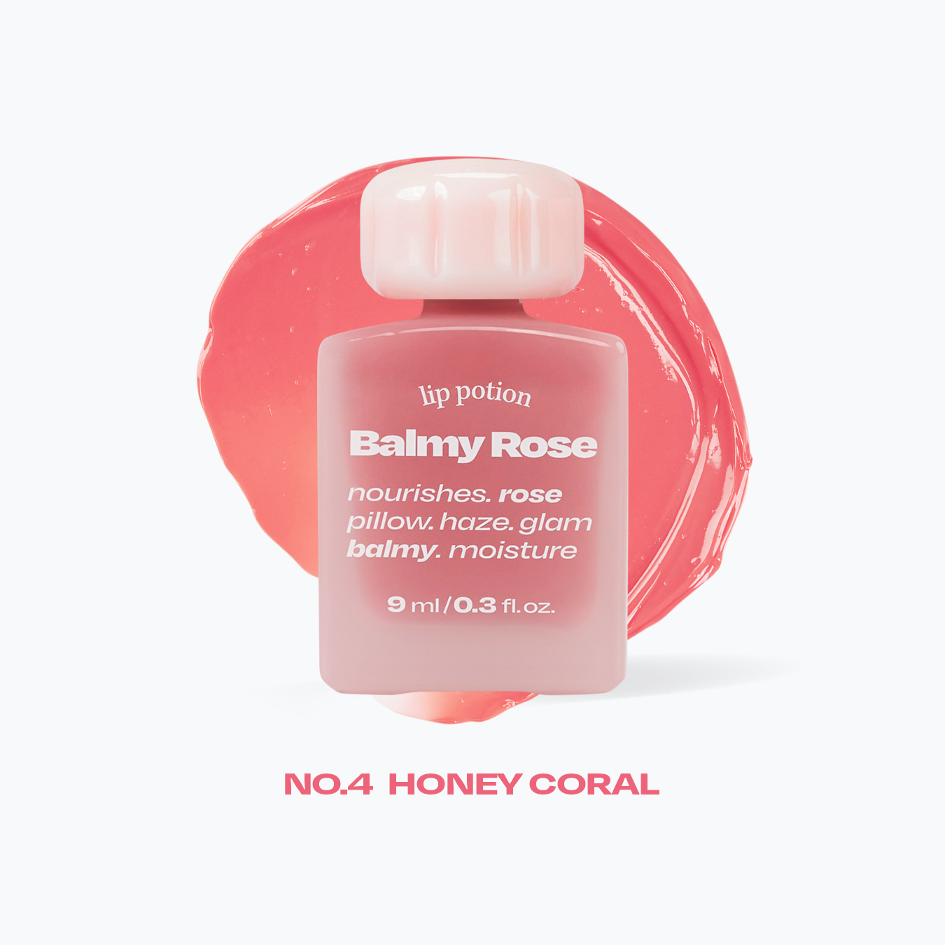 ALTERNATIVE STEREO Lip Potion Balmy Rose 9ml - No.4 Honey Coral