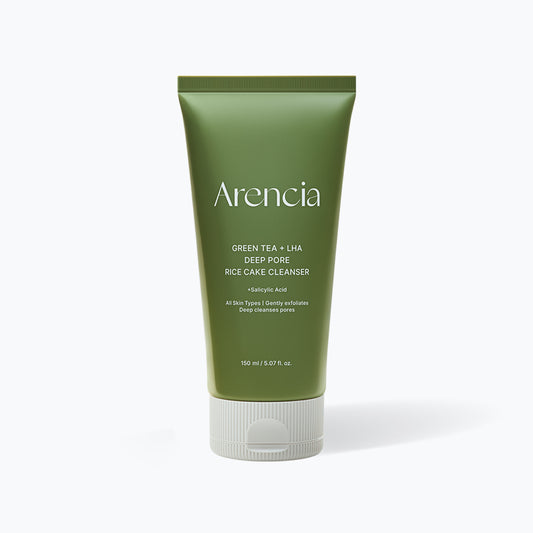 ARENCIA Green Tea & LHA Deep Pore Rice Cake Cleanser 120g