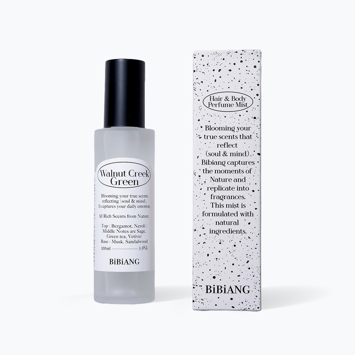 BIBIANG Hair & Body Perfume Mist 100ml - Walnut Creek Green
