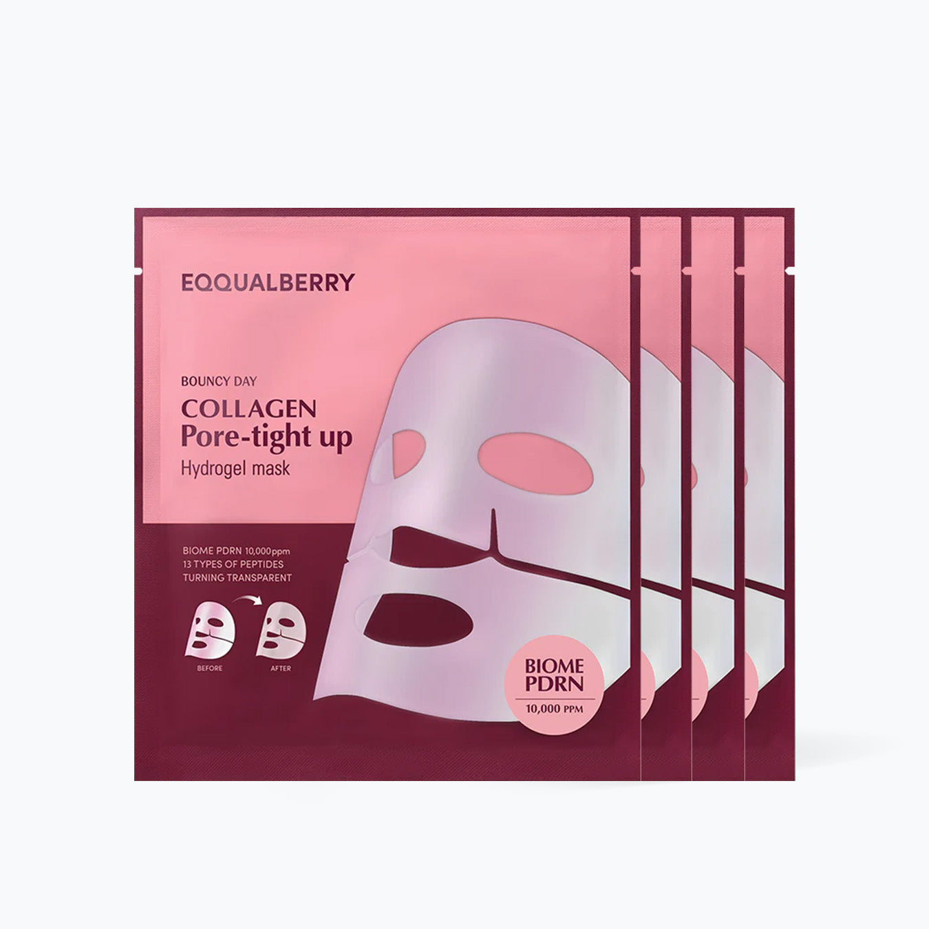 EQQUALBERRY Collagen Pore-Tight Up Hydrogel Mask 30g / 4sheets