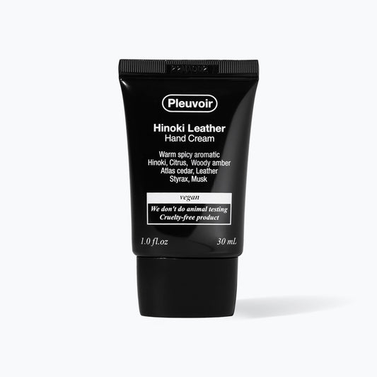 PLEUVOIR Hinoki Leather Hand Cream 1.0 fl.oz 30ml