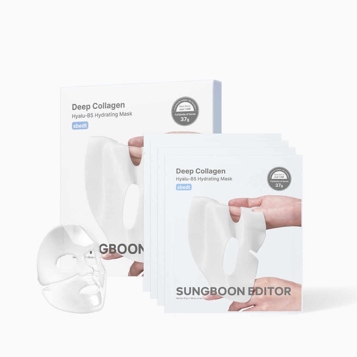 SUNGBOON EDITOR Deep Collagen Hyalu-B5 Hydrating Mask 4s/ box